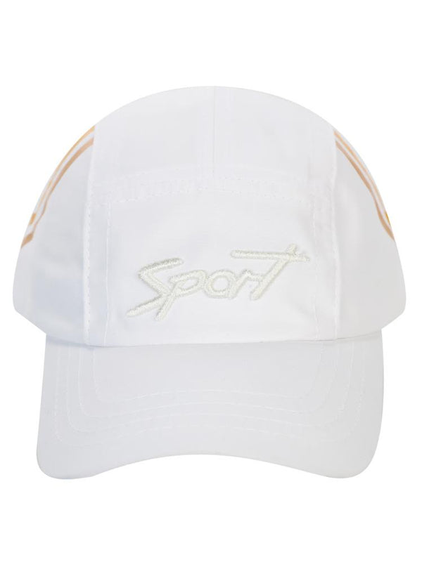 SPORT NAKIŞLI 6-9 YAŞ ERKEK KEP ŞAPKA - Beyaz