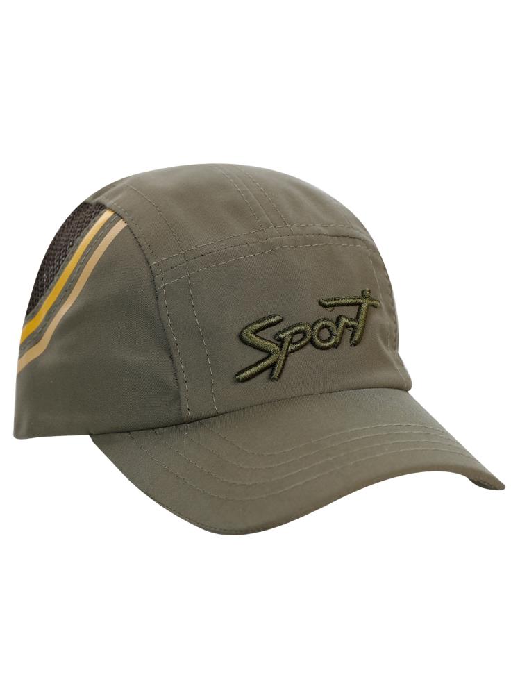 SPORT NAKIŞLI 6-9 YAŞ ERKEK KEP ŞAPKA - Haki