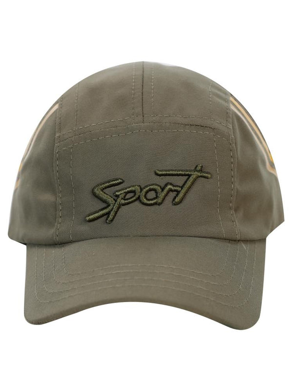 SPORT NAKIŞLI 6-9 YAŞ ERKEK KEP ŞAPKA - Haki