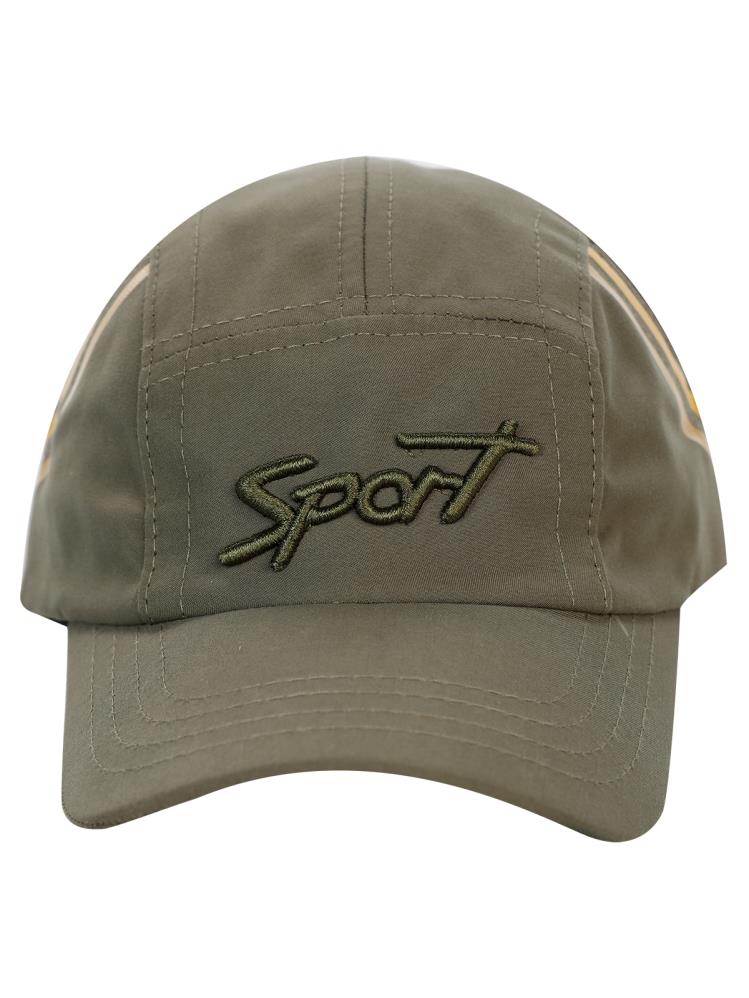 SPORT NAKIŞLI 6-9 YAŞ ERKEK KEP ŞAPKA - Haki
