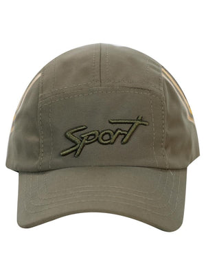 SPORT NAKIŞLI 6-9 YAŞ ERKEK KEP ŞAPKA - Haki