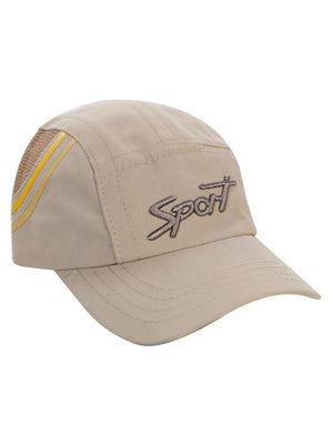 SPORT NAKIŞLI 6-9 YAŞ ERKEK KEP ŞAPKA - Bej