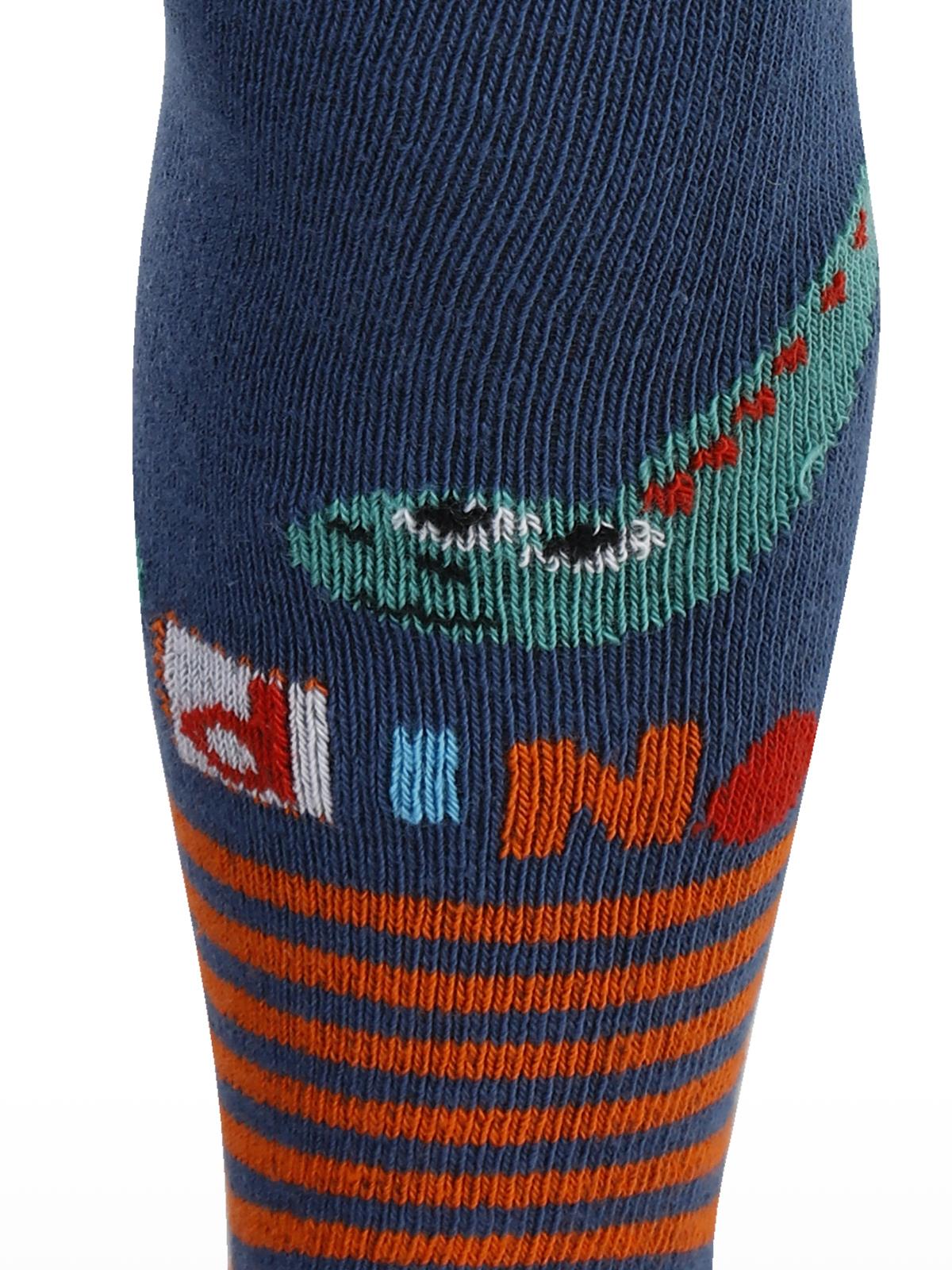 Civil Baby Roar Dinazor 0-24 Ay Bebek Erkek Külotlu Çorap - Mavi