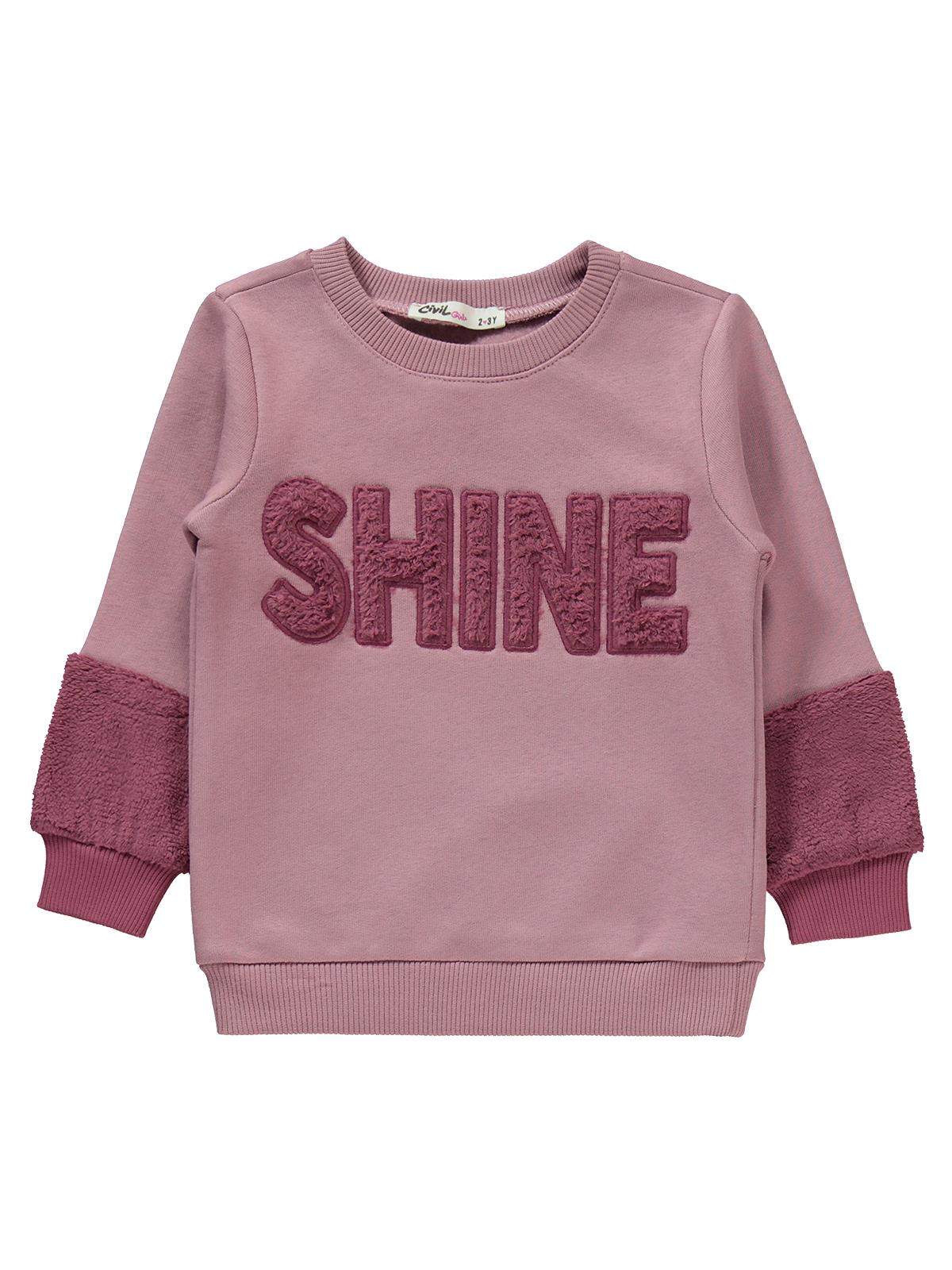 Civil Girls Shine Nakışlı Garnili 2-5 Yaş Eşofman Takımı - Pembe