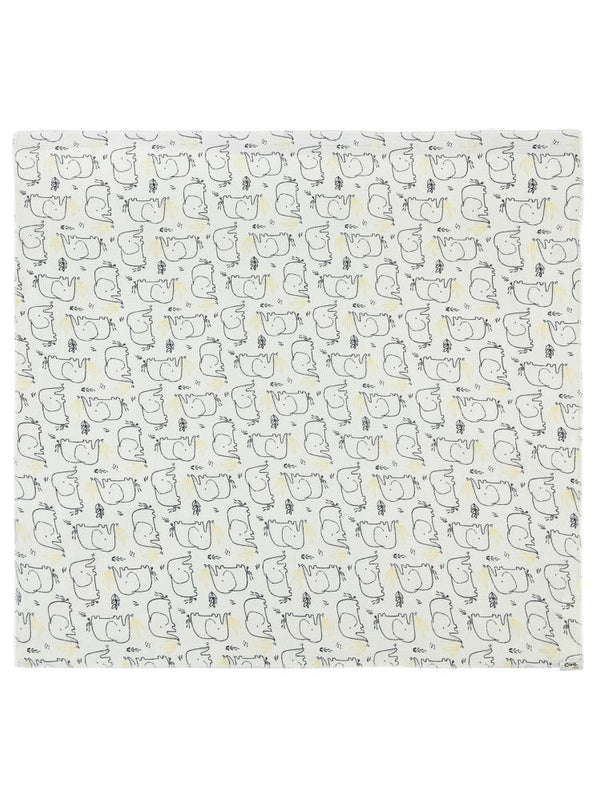 Civil Baby Baby Elephant Empirme 75x75cm Battaniye - Haki