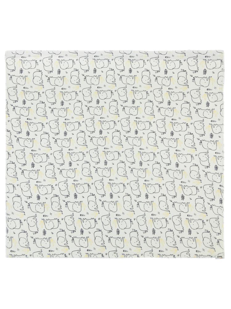 Civil Baby Baby Elephant Empirme 75x75cm Battaniye - Haki