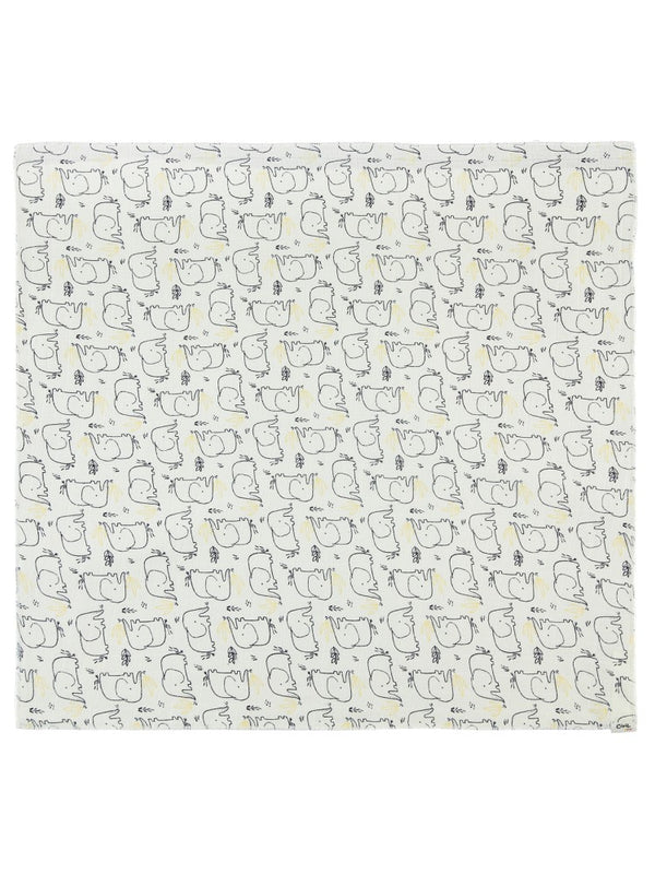 Civil Baby Baby Elephant Empirme 75x75cm Battaniye - Haki