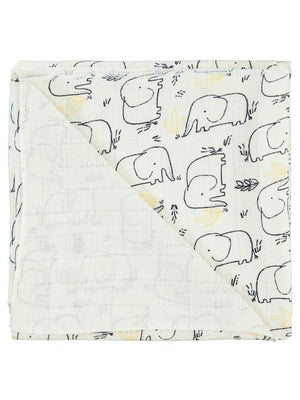 Civil Baby Baby Elephant Empirme 75x75cm Battaniye - Haki