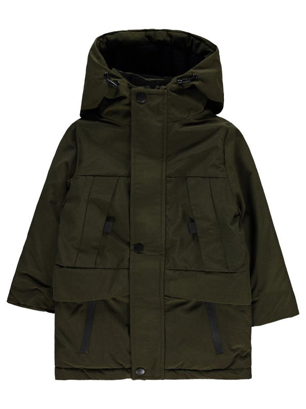 Civil Boys Cep Reflektörlü 2-5 Yaş Mont - Kahverengi