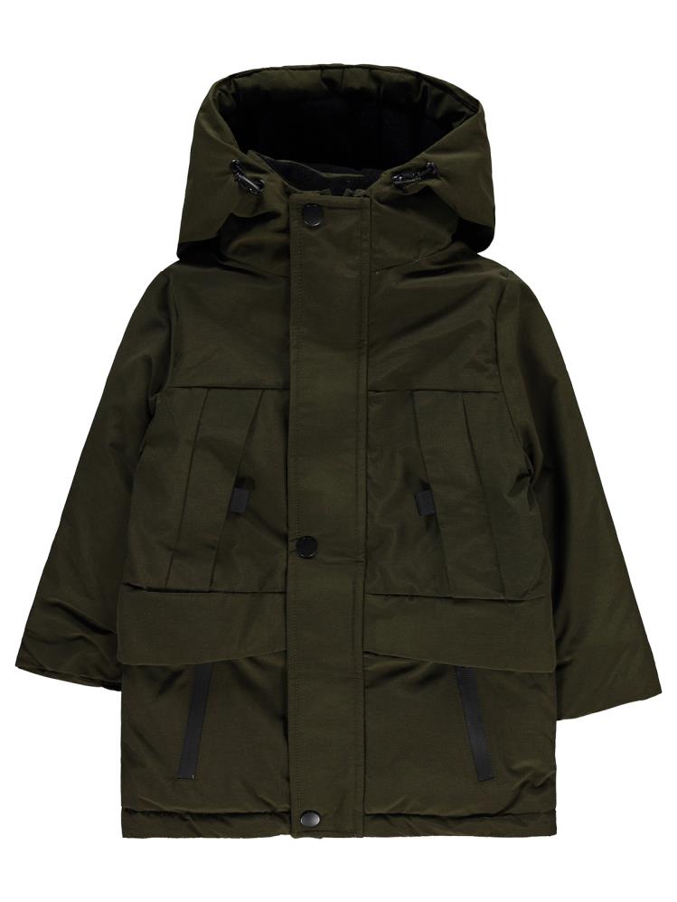 Civil Boys Cep Reflektörlü 2-5 Yaş Mont - Kahverengi