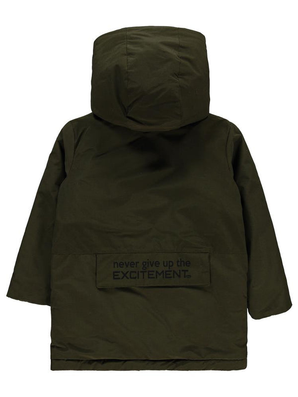 Civil Boys Cep Reflektörlü 10-13 Yaş Mont - Kahverengi