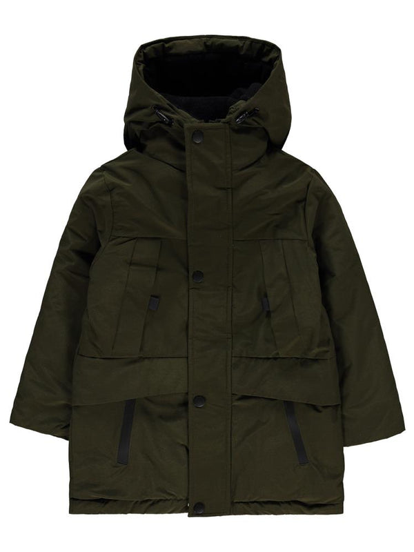 Civil Boys Cep Reflektörlü 10-13 Yaş Mont - Kahverengi