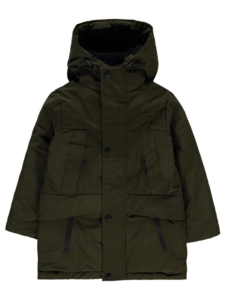 Civil Boys Cep Reflektörlü 10-13 Yaş Mont - Kahverengi