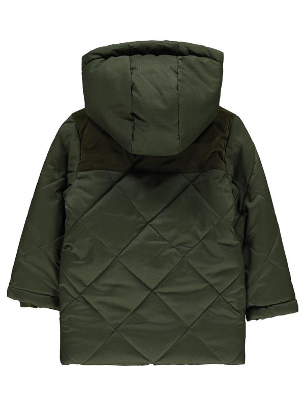 Civil Boys Kadife Cepli Baklava Desen 2-5 Yaş Mont - Haki