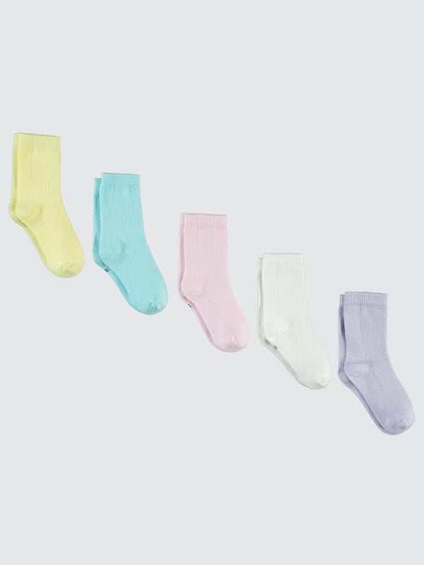 Civil Girls Basic Düz 5'li 2-12 Yaş Kız Soket Çorap