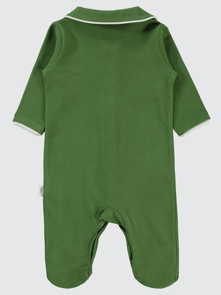Civil Baby Maymun Nakışlı 1-6 Ay Tulum - Yeşil