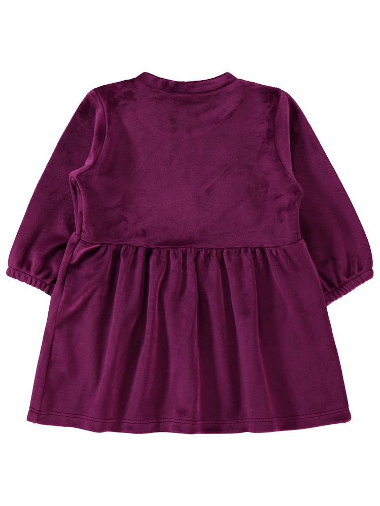 Civil Baby Kol Ucu Lastikli 6-18 Ay Elbise - Lila