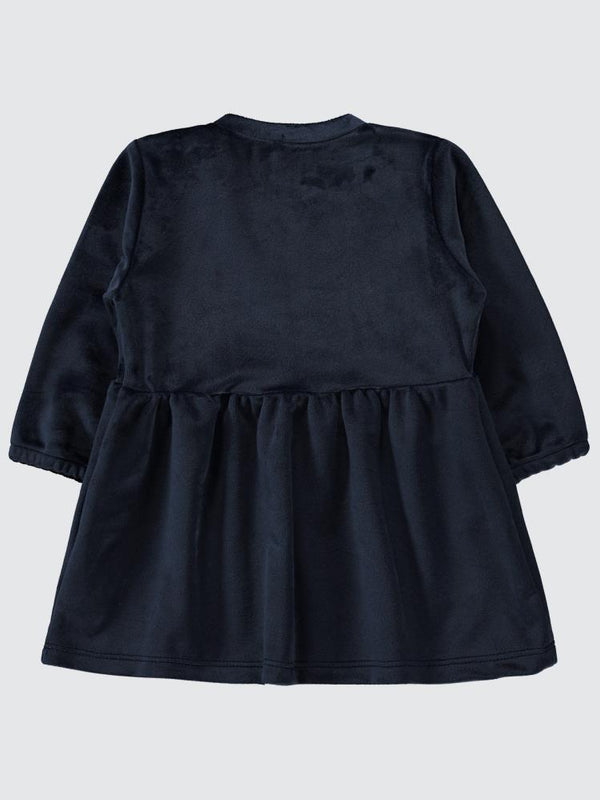 Civil Baby Kol Ucu Lastikli 6-18 Ay Elbise - Lacivert