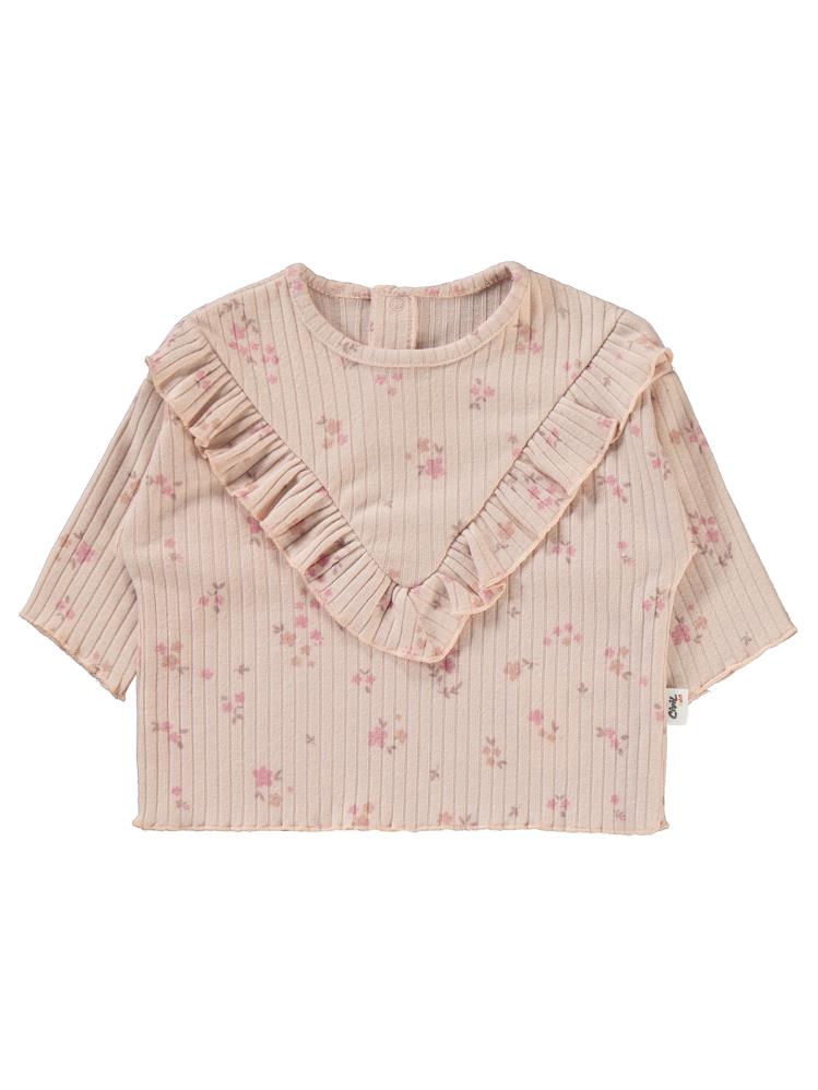 Civil Baby Bebek Bisiklet Yaka Takım 0-24 Ay - Pudra
