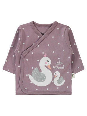 Civil Baby Kuğu Puanlı Empirme Zıbın Takımları - Lila