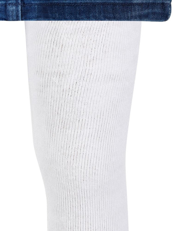 Civil Girls Basic Düz Havlu 2-12 Yaş Kız Külotlu Çorap - Beyaz