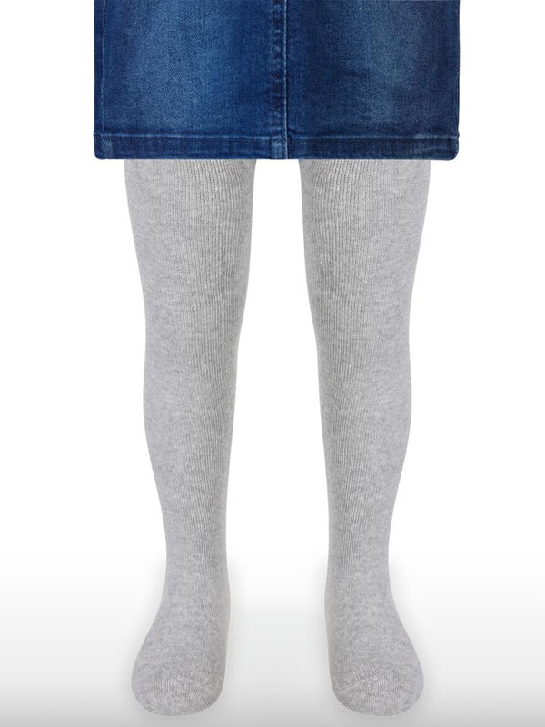 Civil Girls Basic Düz Havlu 2-12 Yaş Kız Külotlu Çorap - Gri