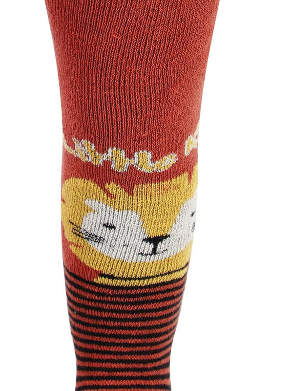 Civil Baby Tiger Havlu 6-18 Ay Bebek Erkek Külotlu Çorap - Turuncu