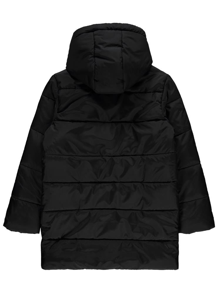 Civil Girls Uzun Oversize Şişme 10-13 Yaş Mont - Siyah