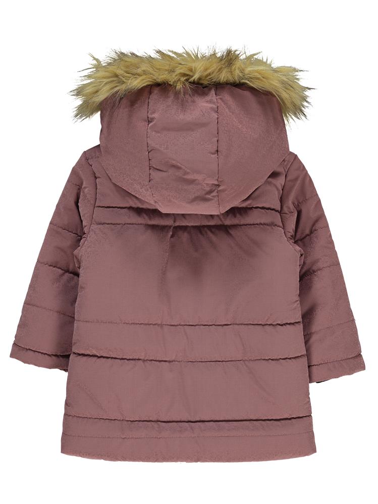 Civil Girls Damla Desenli 2-5 Yaş Mont - Pudra