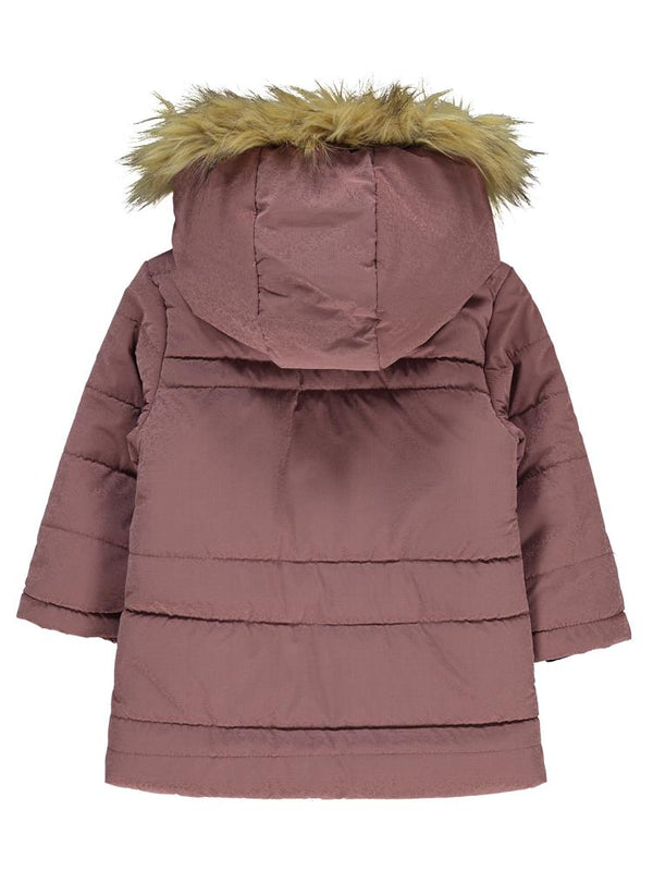 Civil Girls Damla Desenli 2-5 Yaş Mont - Pudra