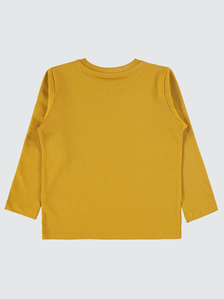 Civil Boys Astronaut Baskılı 2-5 Yaş Sweatshirt - Hardal