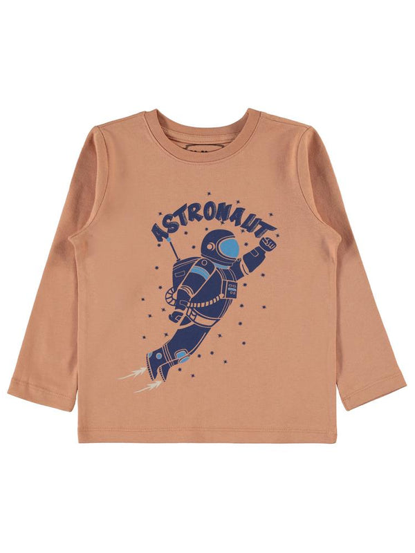 Civil Boys Astronaut Baskılı 2-5 Yaş Sweatshirt - Turuncu