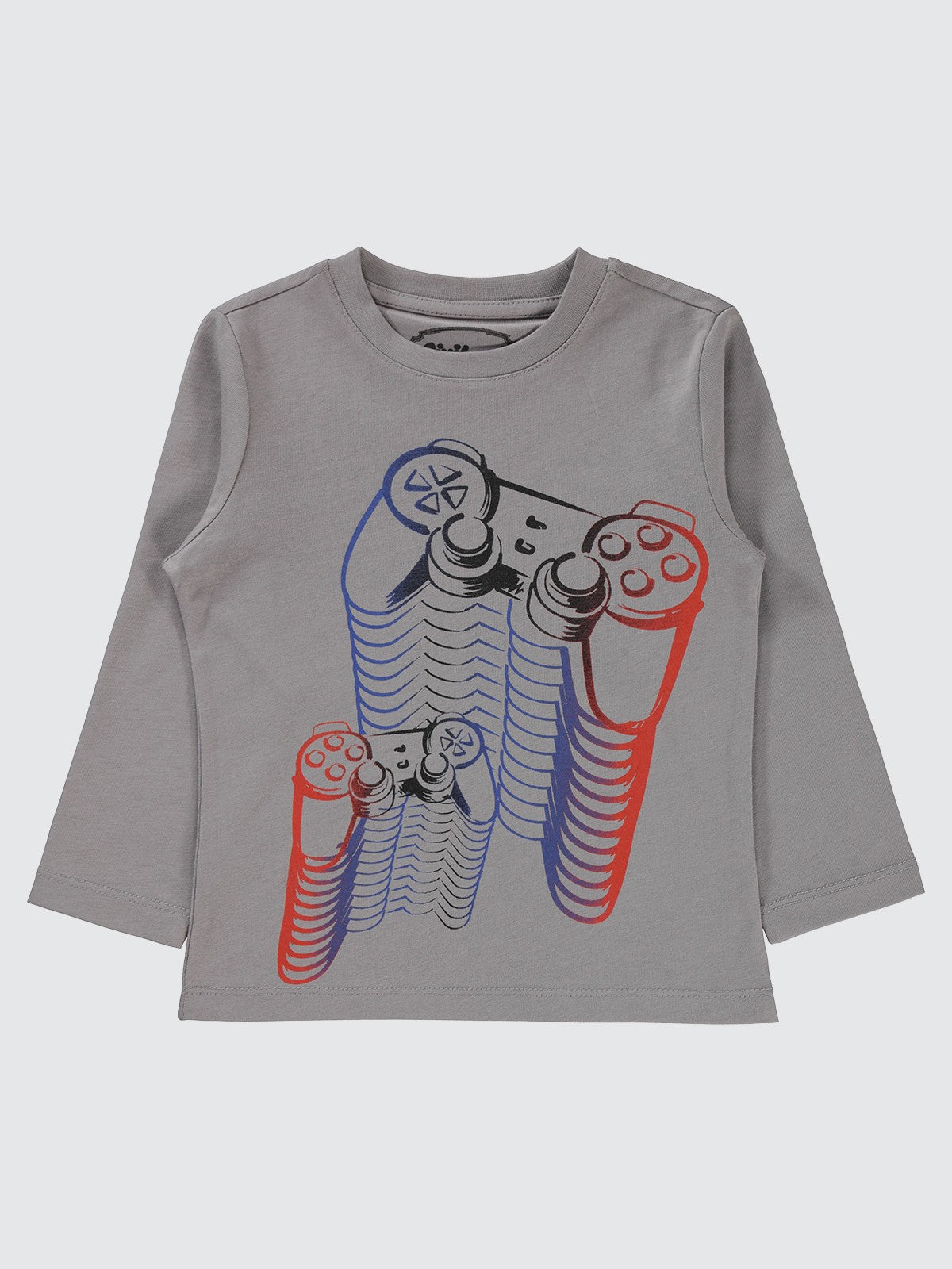 Civil Boys Gamer Baskılı 2-5 Yaş Sweatshirt - Gri