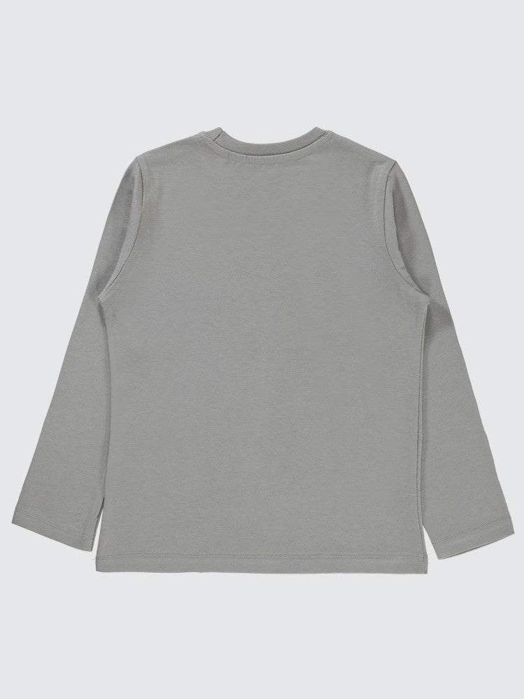 Civil Boys Tokyo Baskılı 6-9 Yaş Sweatshirt - Gri