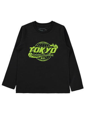 Civil Boys Tokyo Baskılı 6-9 Yaş Sweatshirt - Siyah