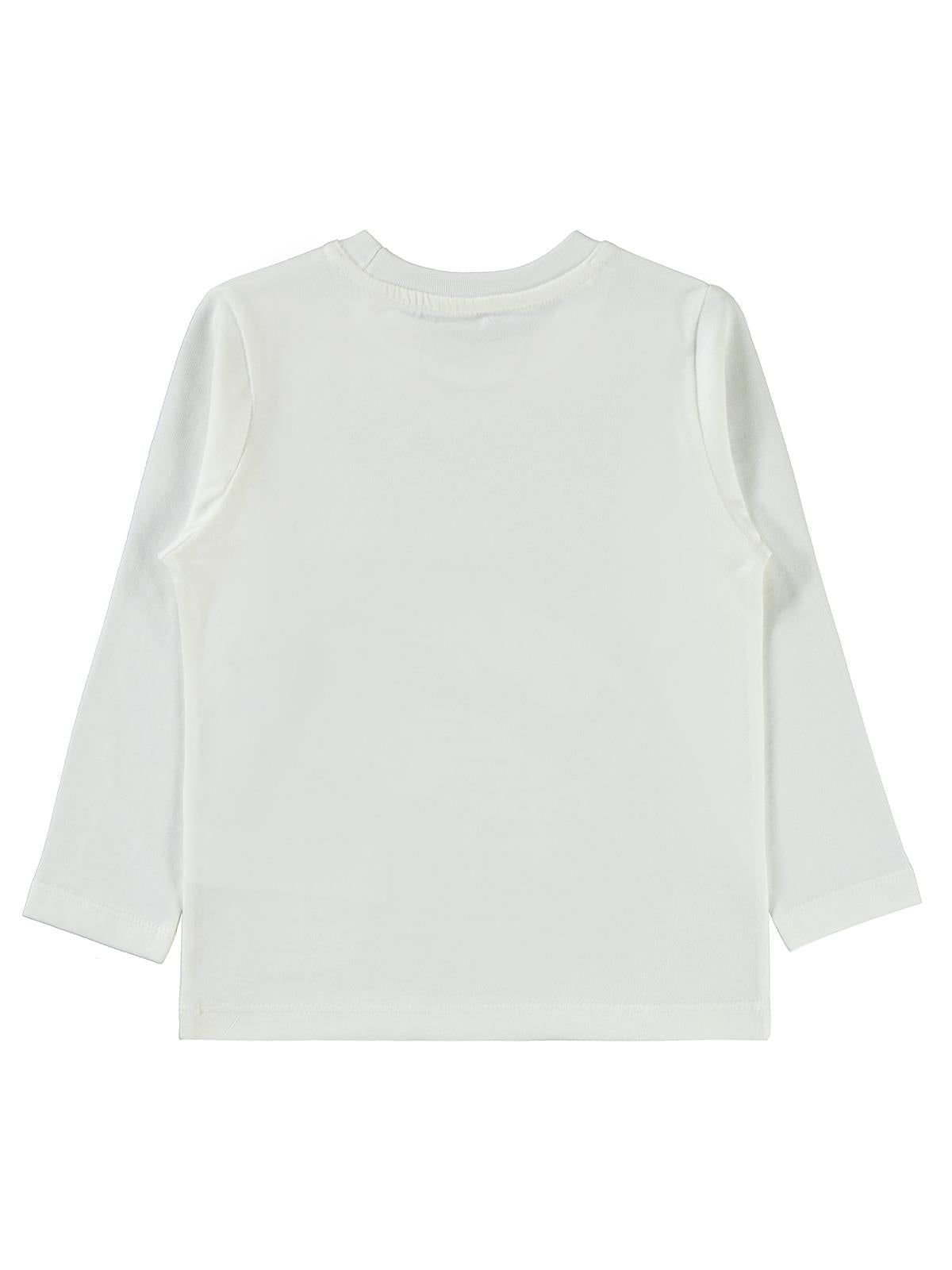 Civil Boys Race Baskı 2-5 Yaş Sweat - Ekru