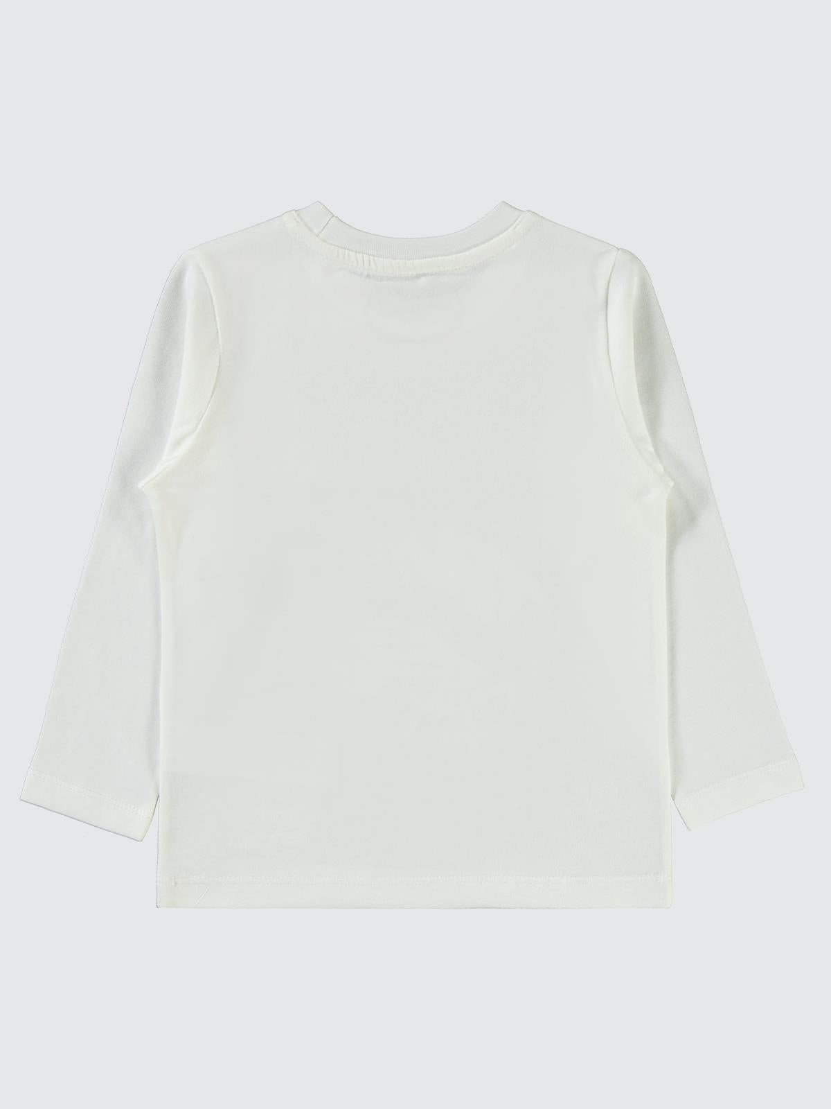 Civil Boys Race Baskı 2-5 Yaş Sweat - Ekru