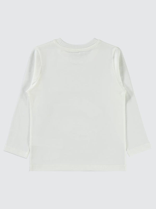 Civil Boys Race Baskı 2-5 Yaş Sweat - Ekru