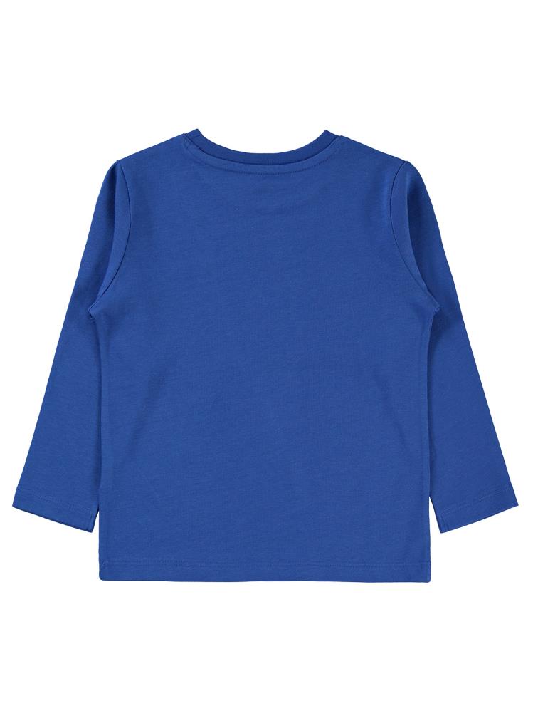 Civil Boys Race Baskı 2-5 Yaş Sweat - Mavi