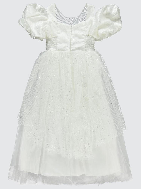 Civil Girls Simli 6-14 Yaş Abiye - Bej