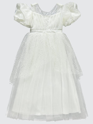 Civil Girls Simli 6-14 Yaş Abiye - Bej