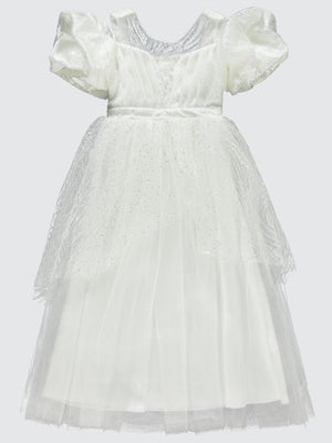 Civil Girls Simli 6-14 Yaş Abiye - Bej