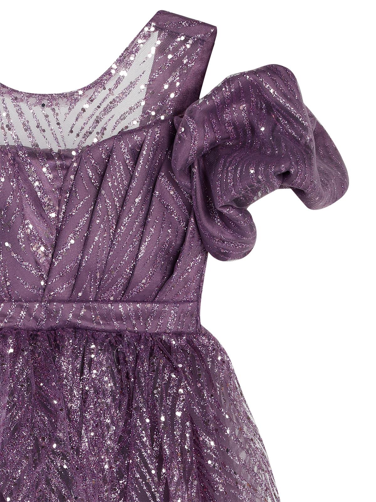 Civil Girls Simli 6-14 Yaş Abiye - Lila