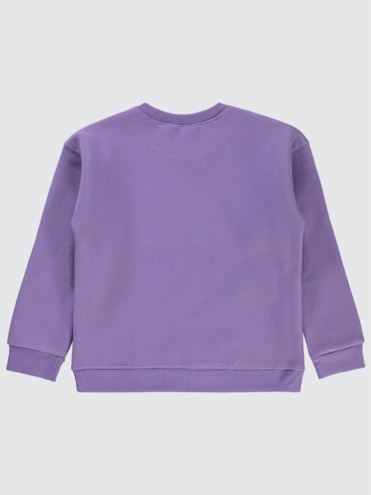 Civil Girls Good Nakışlı 10-13 Yaş Sweatshirt - Lila