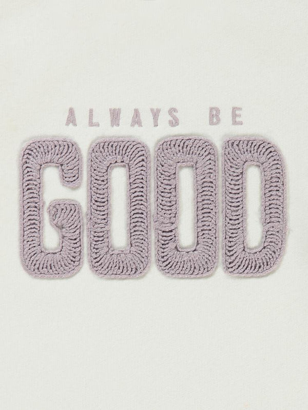 Civil Girls Good Nakışlı 6-9 Yaş Sweatshirt - Ekru