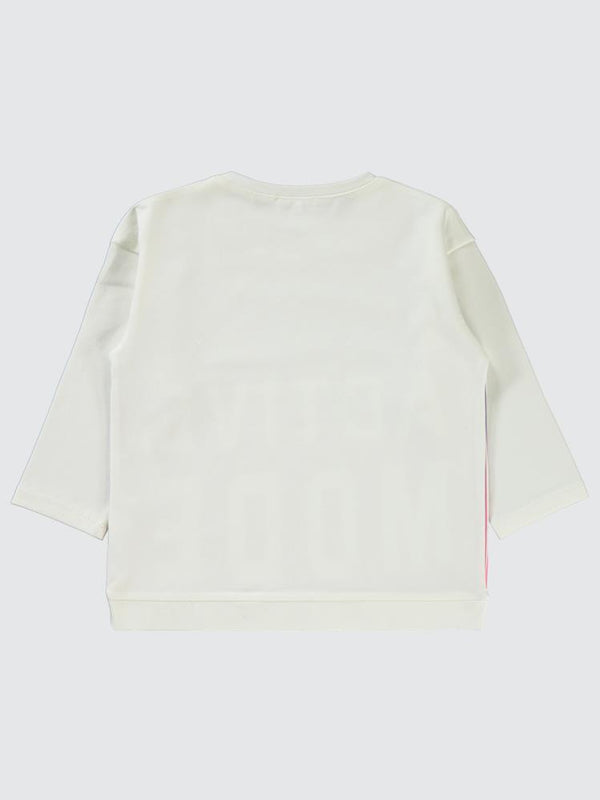 Civil Girls Active Mode Baskılı 2-5 Yaş Sweatshirt - Beyaz