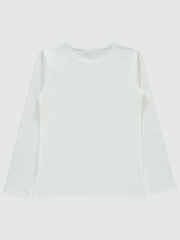 Civil Girls Sorry Baskılı 10-13 Yaş Sweatshirt - Ekru