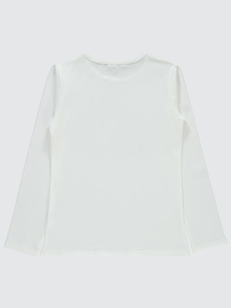 Civil Girls Sorry Baskılı 10-13 Yaş Sweatshirt - Ekru