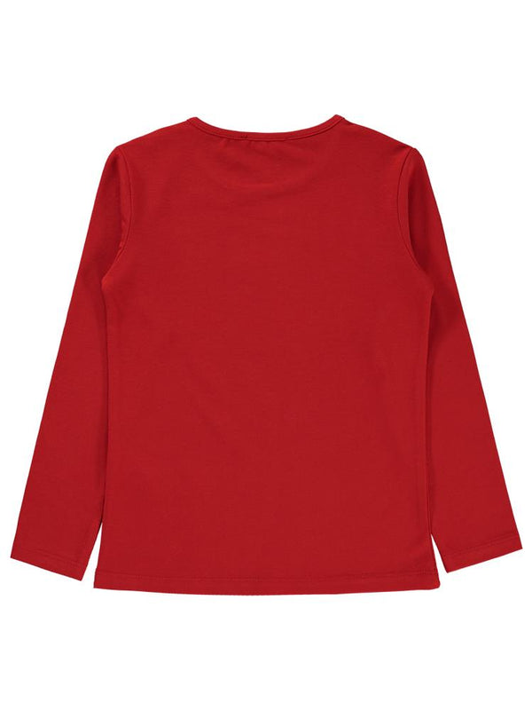 Civil Girls Good Things Baskılı 6-9 Yaş Sweatshirt - Kırmızı