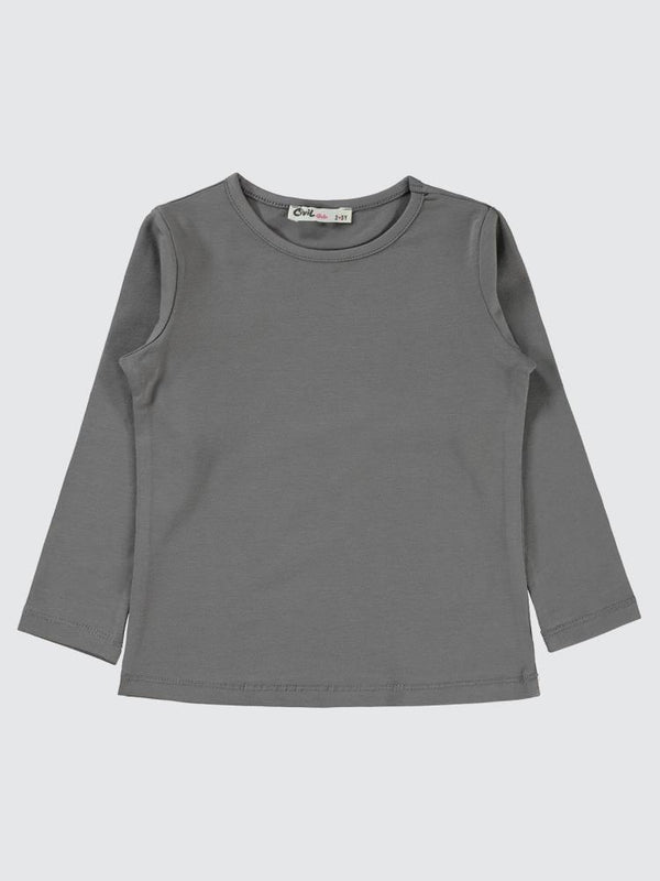 Civil Girls Basic 2-5 Yaş Sweatshirt - Gri
